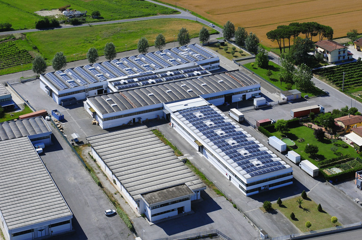 Vista dall'alto della sede di Scatolificio Giani srl