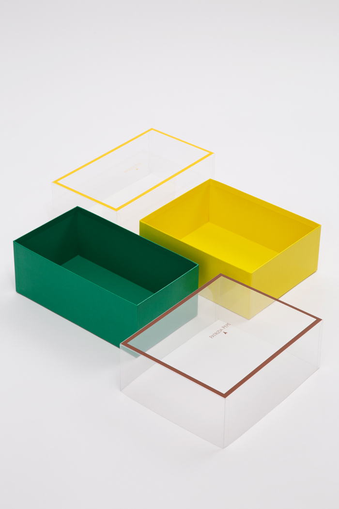 Box typologies: Transparent pvc lid